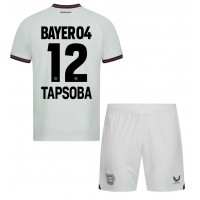 Camisa de time de futebol Bayer Leverkusen Edmond Tapsoba #12 Replicas 2º Equipamento Infantil 2023-24 Manga Curta (+ Calças curtas)